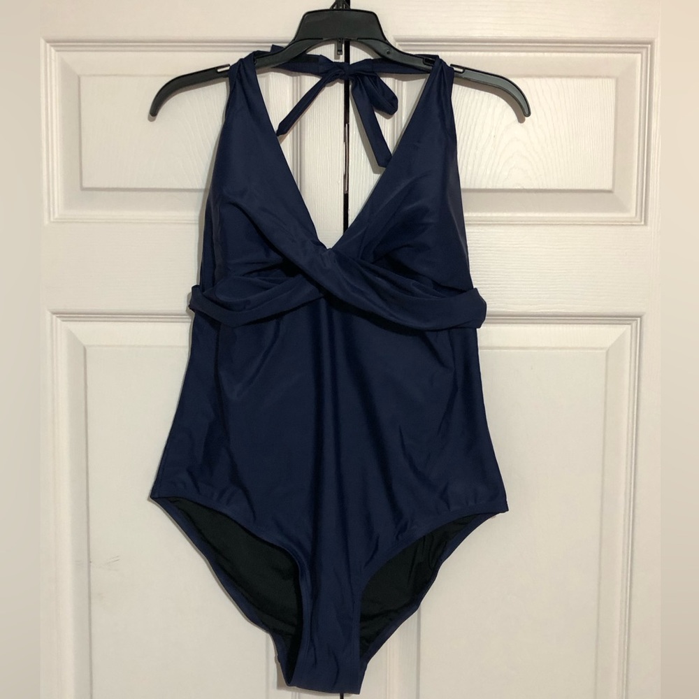 NWT Coastal Blue One Piece Navy Swimsuit